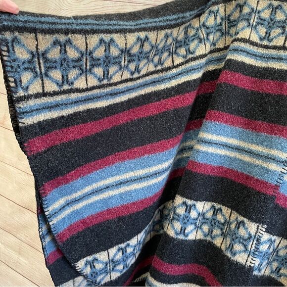 VINTAGE THE VERMONT COUNTRY STORE‎ PONCHO IN AZTEC PRINT - Picture 5 of 7